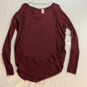 We The Free purple long sleeve thermal top. XS-NWT